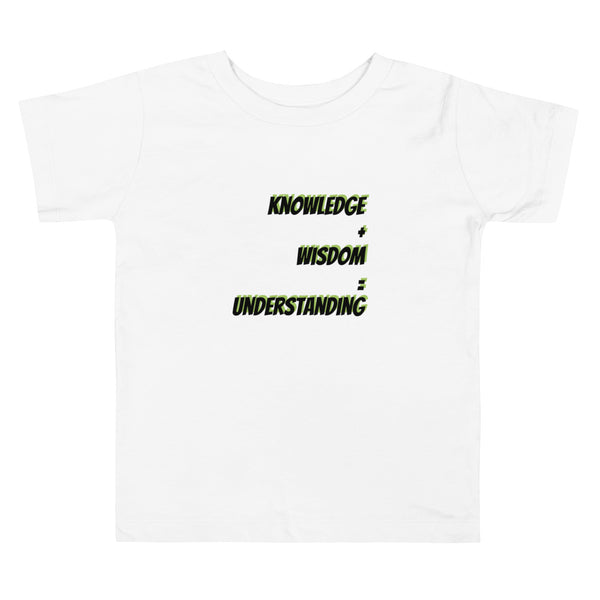 "Today's Mathmatics" Toddler Short Sleeve Tee